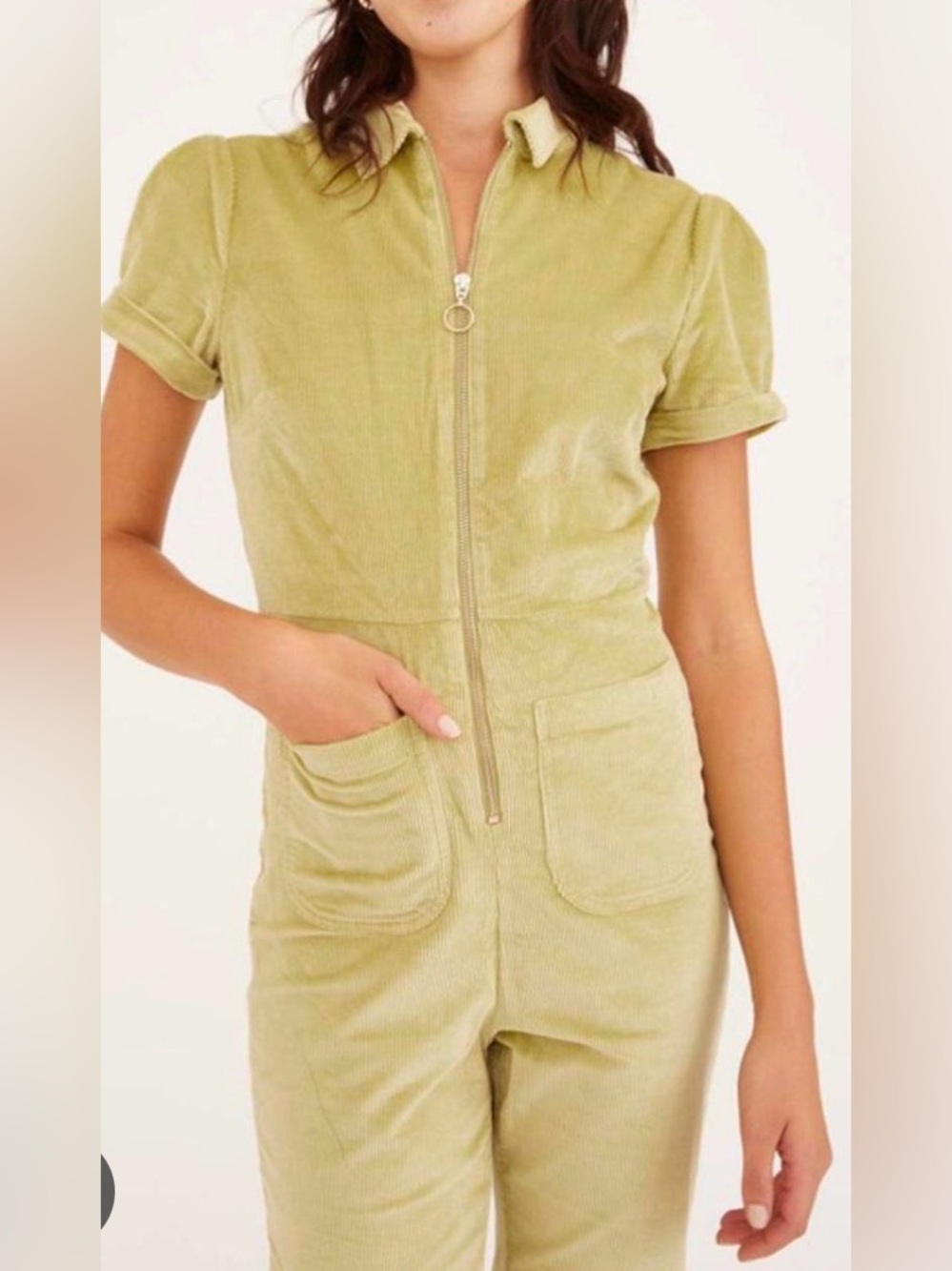 Urban Outfitters Zip Up Corduroy Jumpsuit